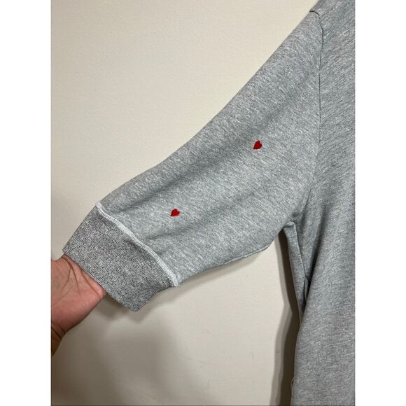 The Great Sleep Gray Robe with Red Hearts size 2/3 - Picture 8 of 10